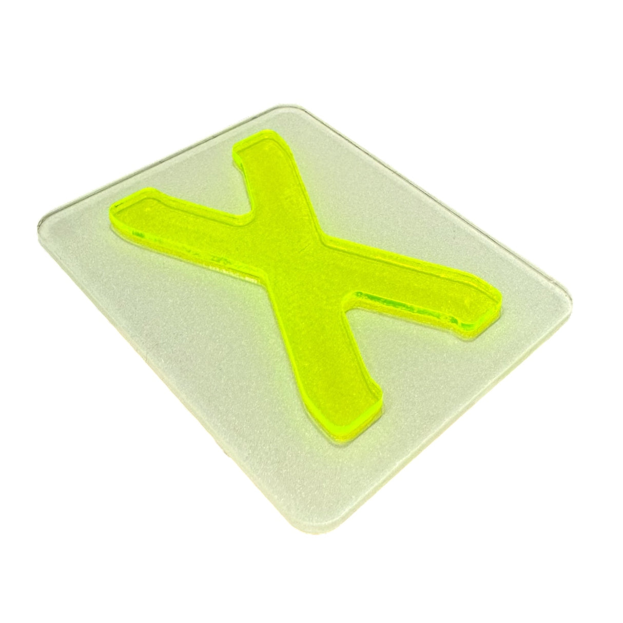 Neon Green 4D Number Plate Digits