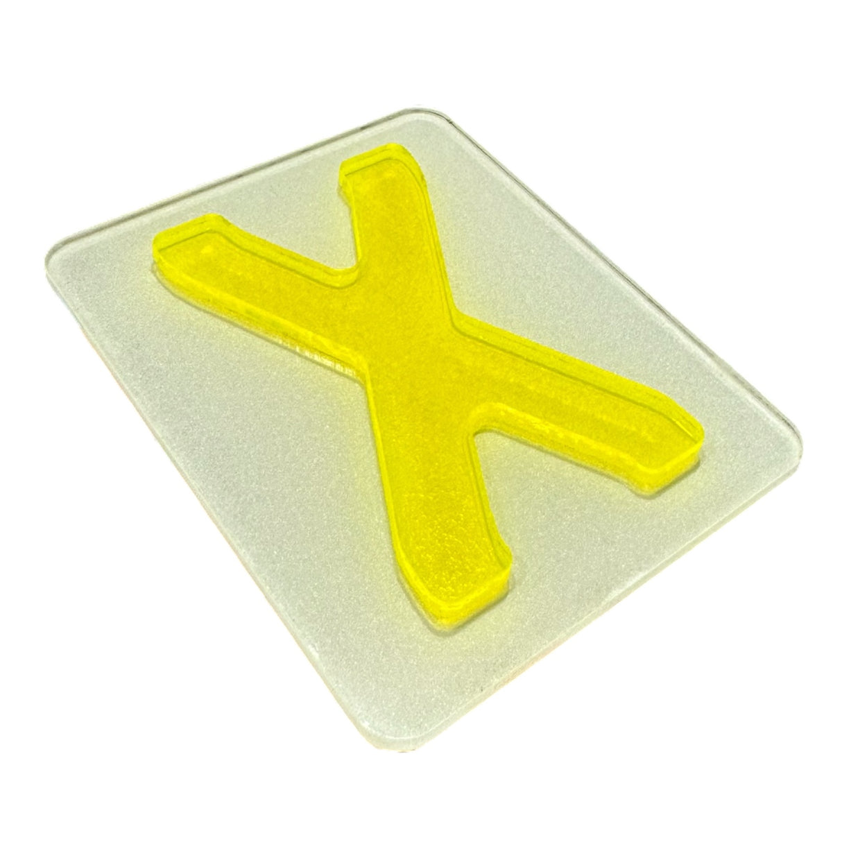 Neon Yellow 4D Number Plate Digits