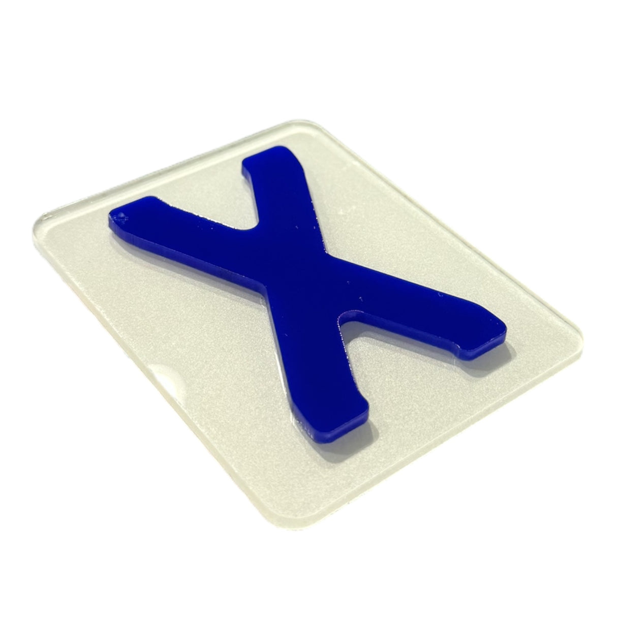 Solid Blue 4D Number Plate Digits