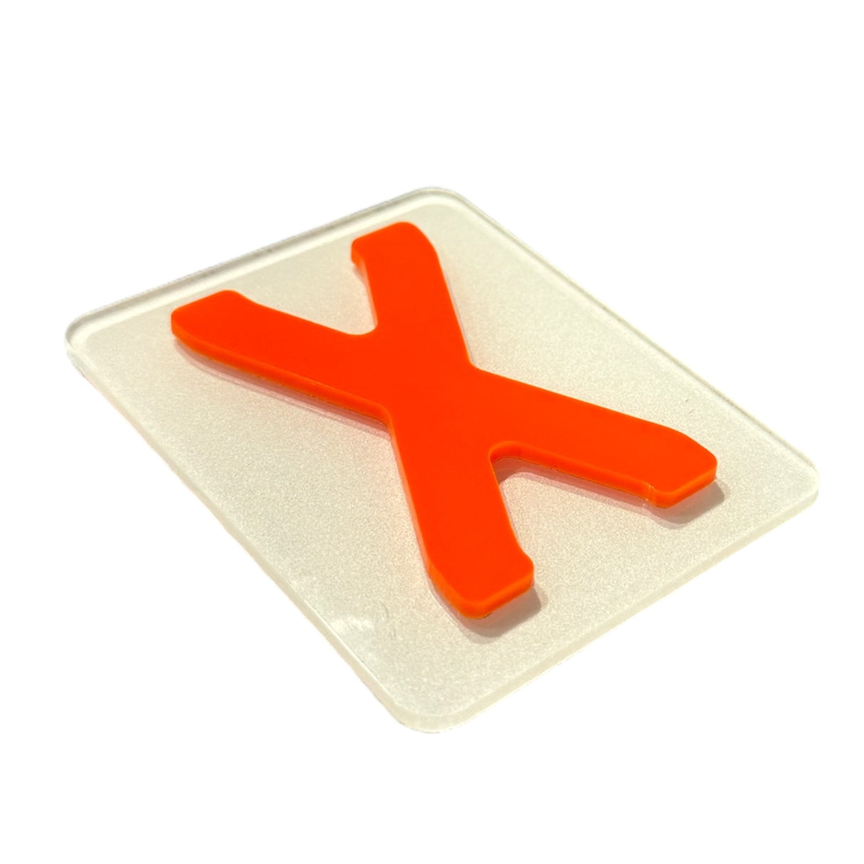 Solid Orange 4D Number Plate Digits