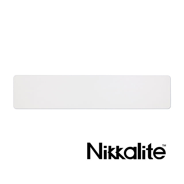 Nikkalite Reflective Standard Oblong WHITE (520 x 111)