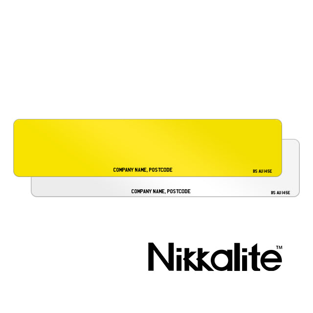 Ready Made Oblong Number Plates (50 Pack)