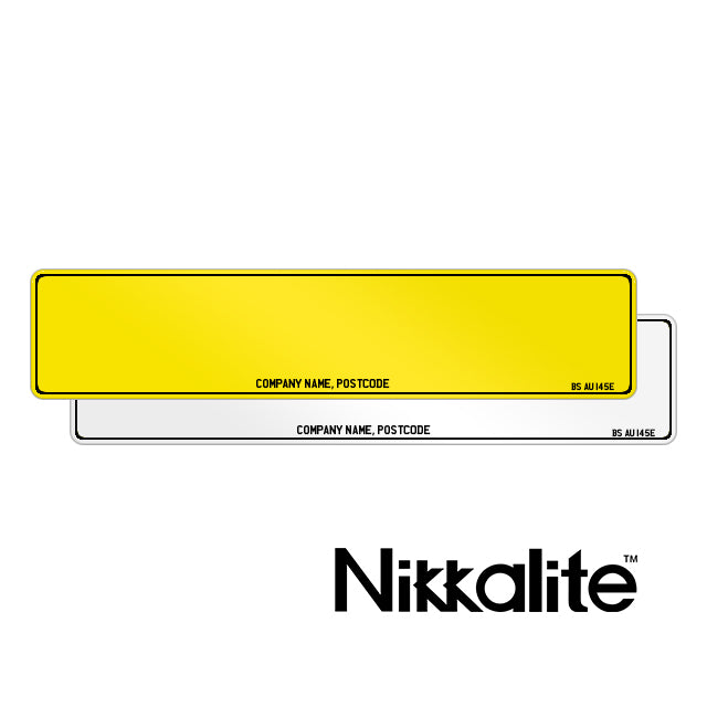 Ready Made Oblong Number Plates (20 Pack)