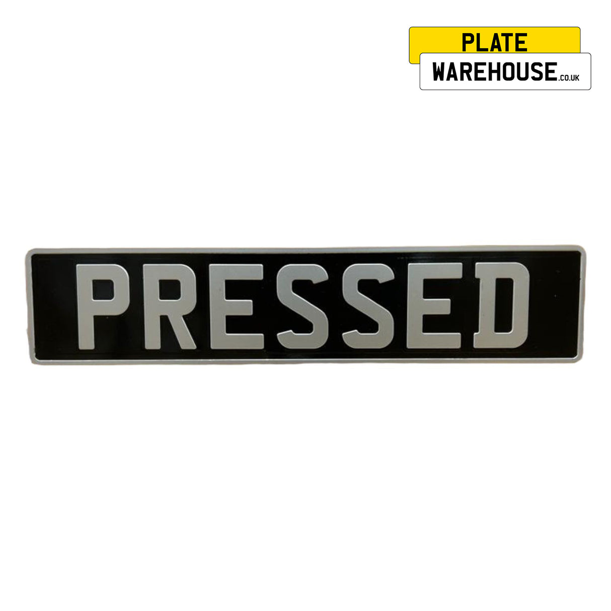 Vintage Pressed Number Plates