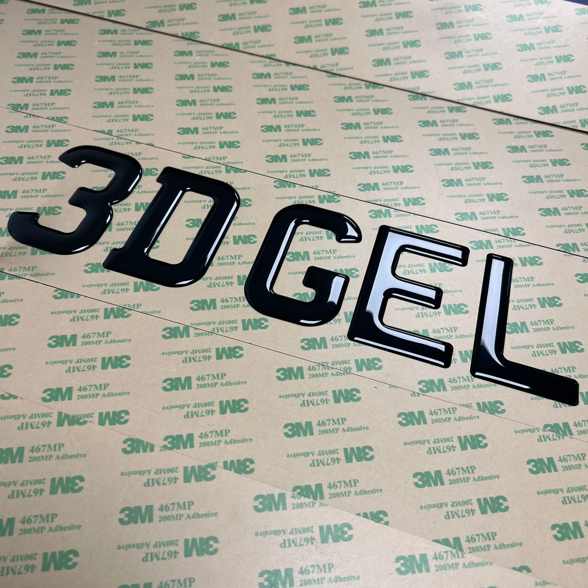 3D Gel Number Plate Digits (350x)