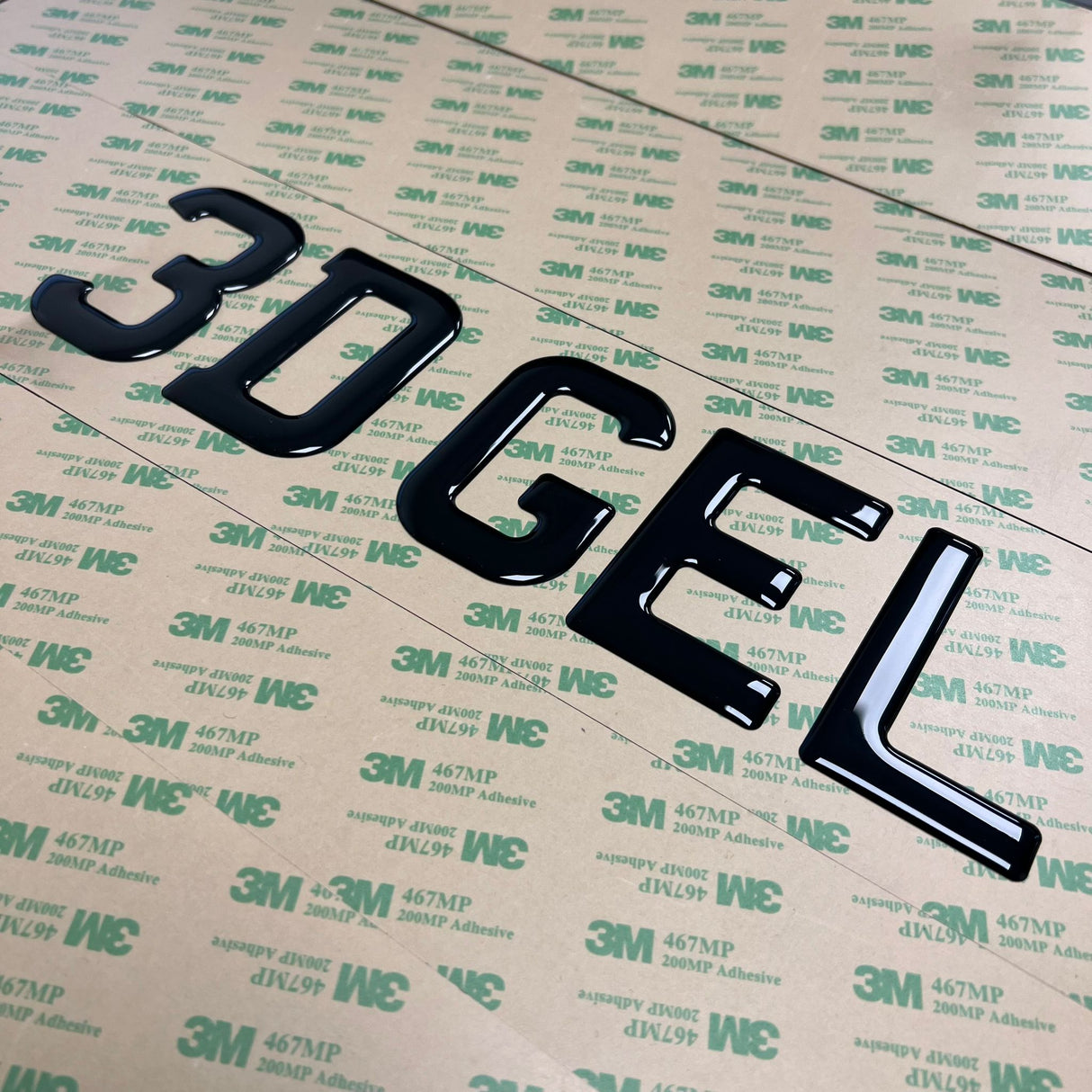 3D Gel Number Plate Digits (350x)