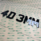 4D 3mm Number Plate Digits (10x) (Top up packs)