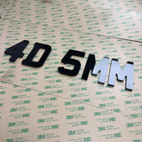 4D 5mm Number Plate Digits (175x)