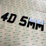 4D 5mm Number Plate Digits (175x)