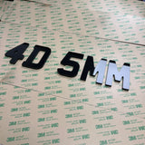 4D 5mm Number Plate Digits (175x)